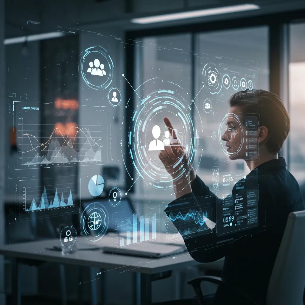 Dashboard showing hyper-personalisation and predictive analytics for customer support