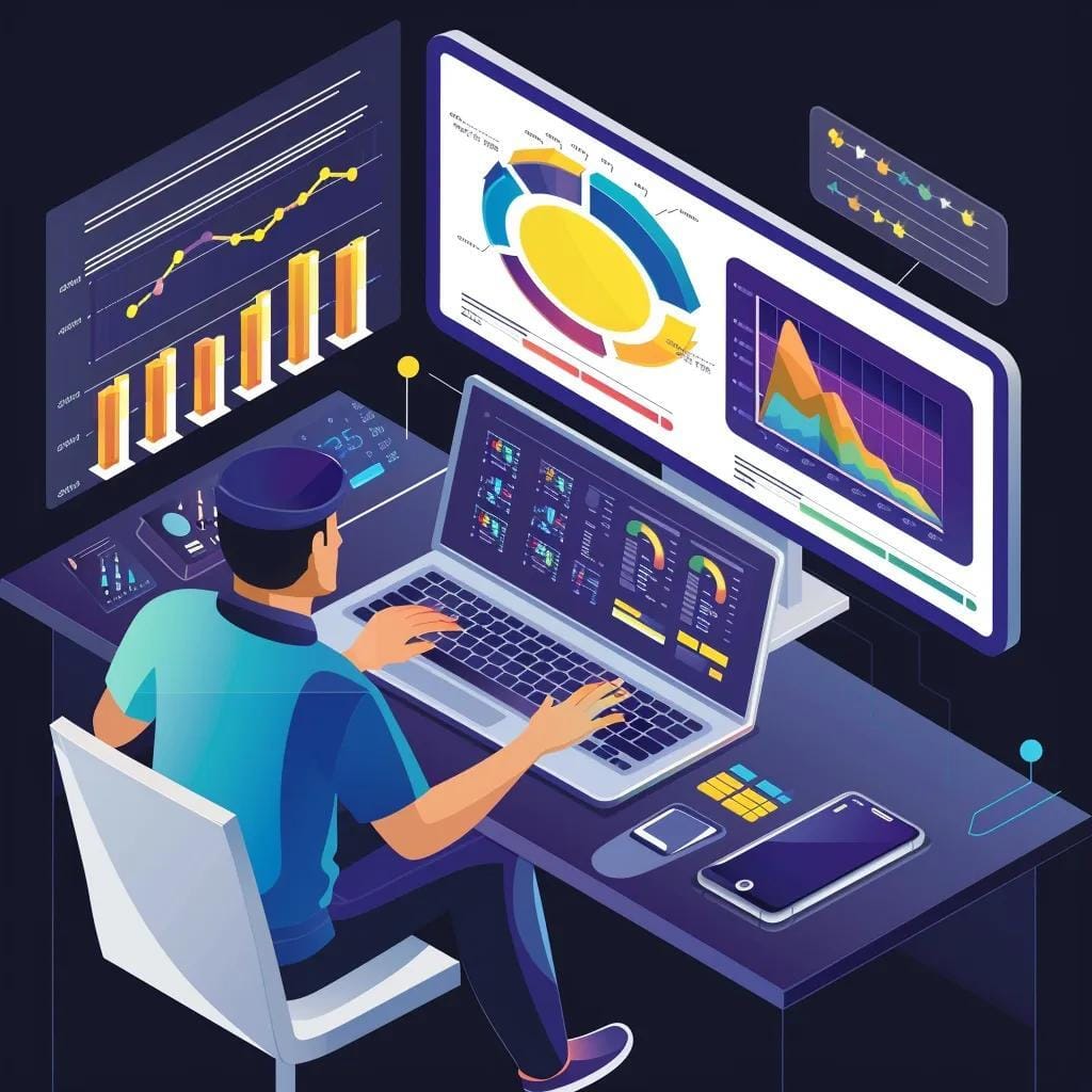 Professional analyzing data on a laptop in a modern office, emphasizing the role of data analytics in HR
