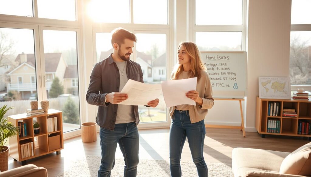 Young homebuyers analyzing housing market trends amid 6.6% mortgage rates